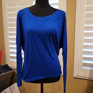 Express open back long sleeve blouse size Medium
